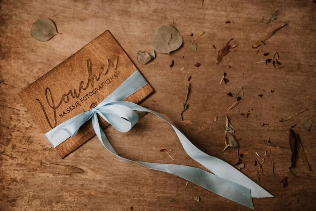 Personalized wooden voucher