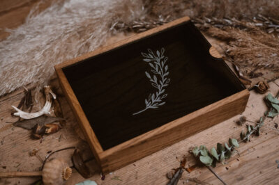 wooden photo box