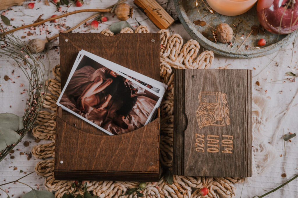 Wooden envelope 10x15cm Slim