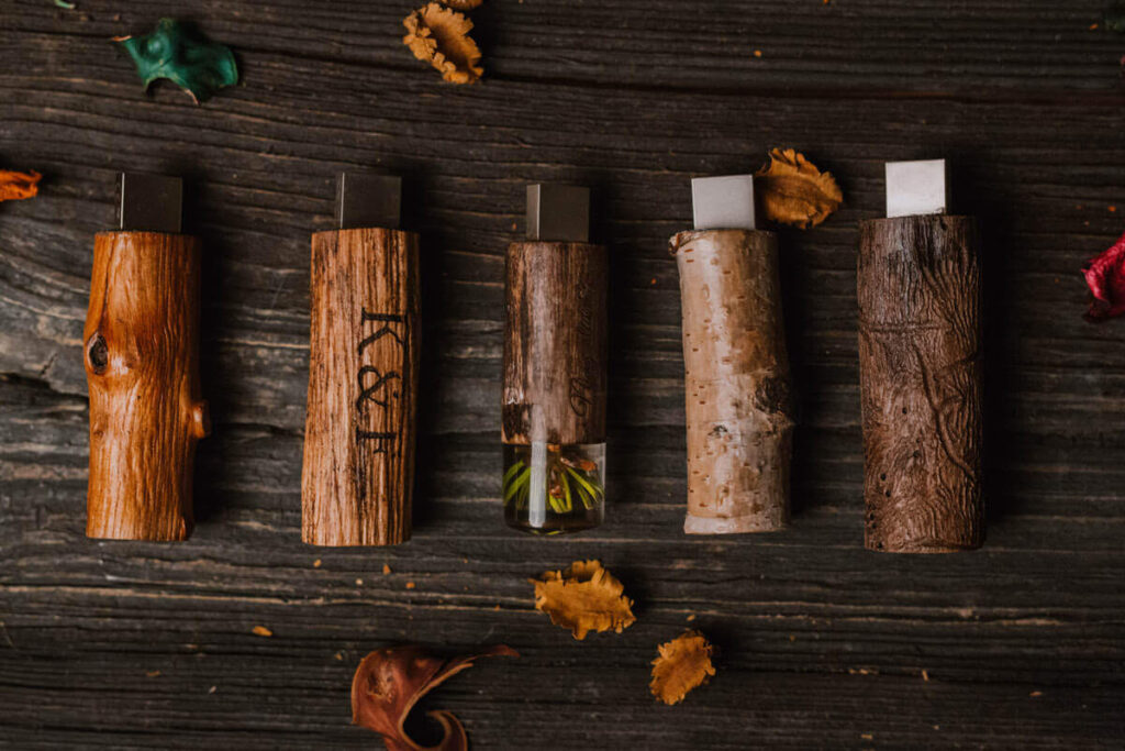 Wooden USB drives