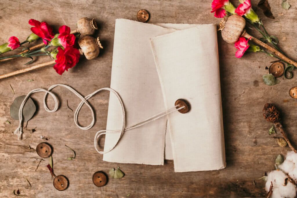 Rustic photo wrapper 15x23cm